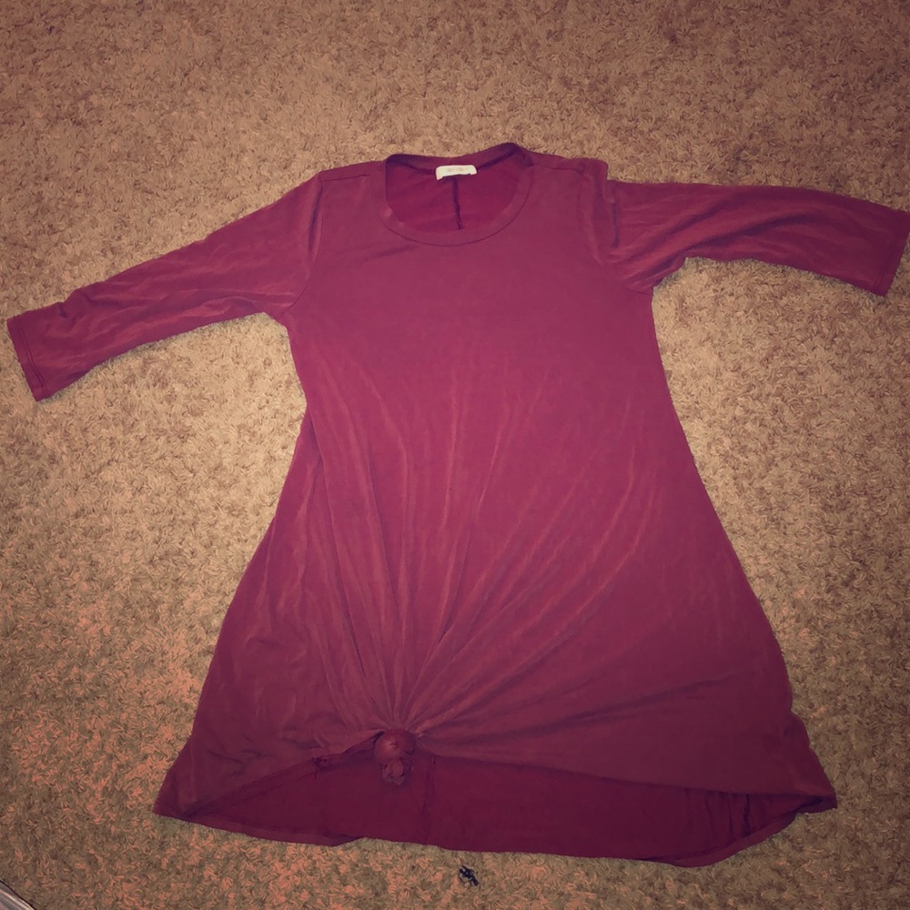 Burgendy Dress